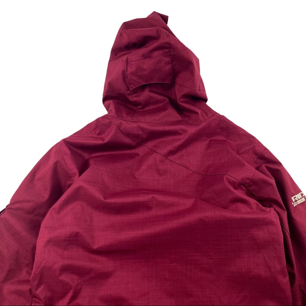 Ride Snowboards Cell Five Nylon Waterproof Teflon Hooded Hoodie Snow Jacket Top - Picture 10 of 11
